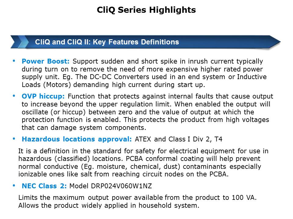 CliQ Series DIN Rail Power Supplies Slide 13