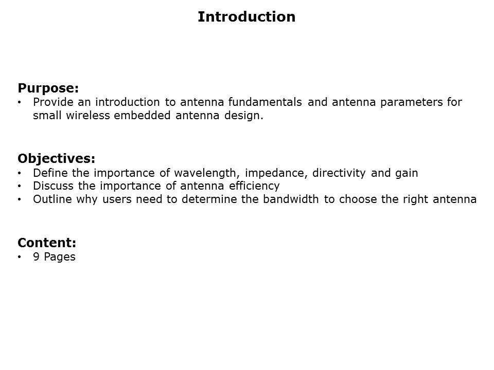 Antenna Design and Integration Fundamentals Slide 1