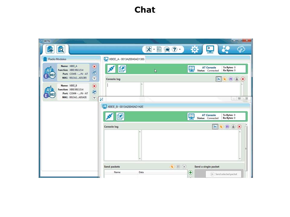 Chat Session via XBee Slide 15