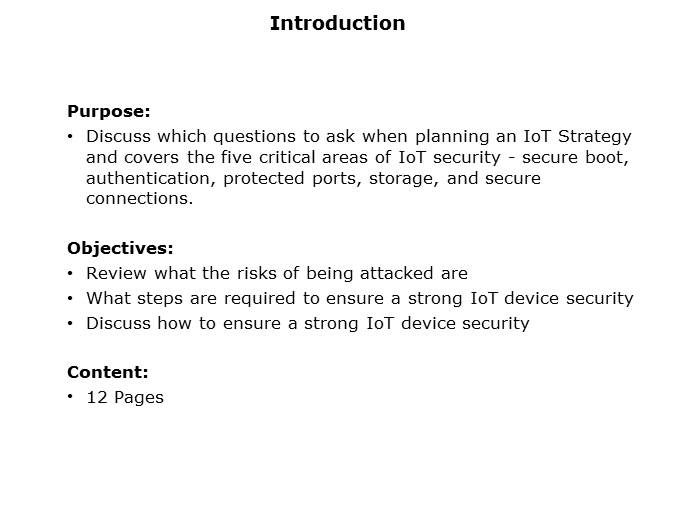 IoT Device Security Five Simple Steps Slide 1