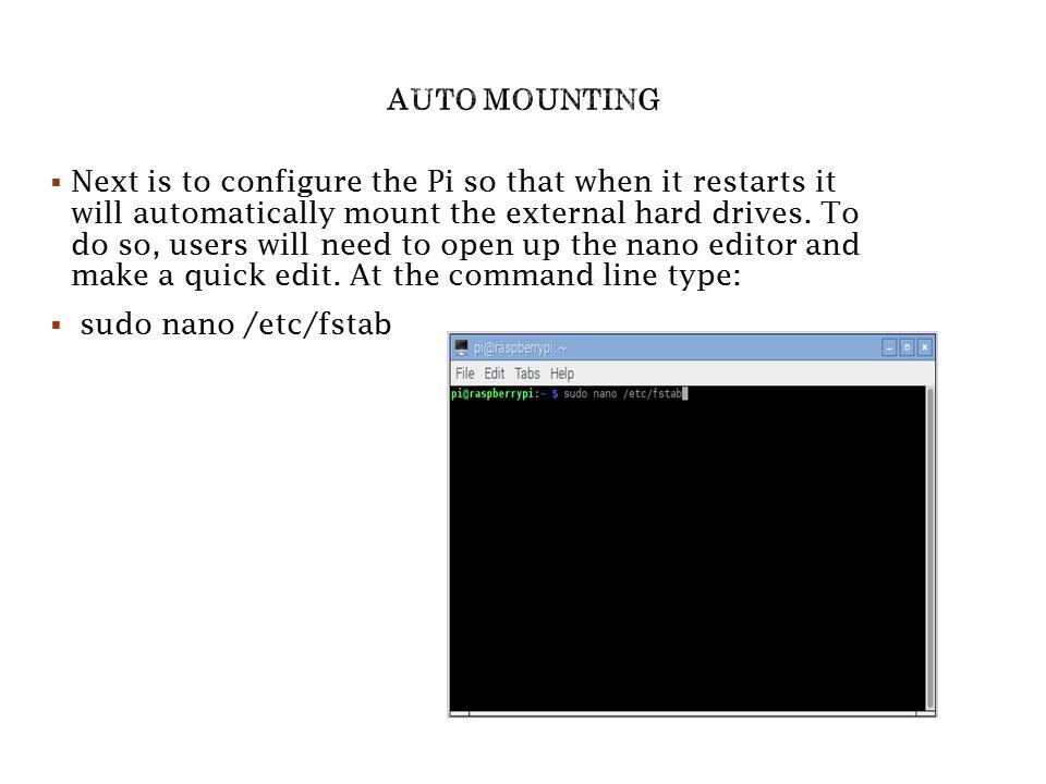 auto mounting