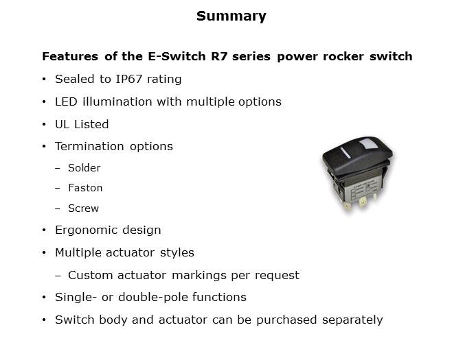 R7 Series Power Rocker Switch Slide 10
