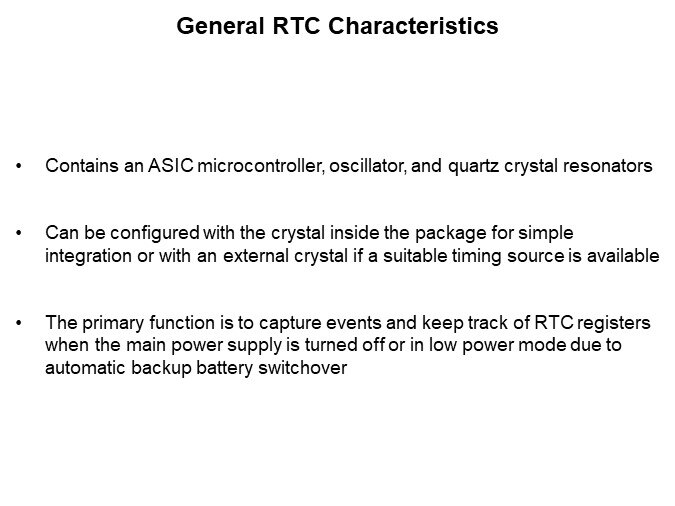 Image of ECS Inc. Real Time Clock (RTC) - Characteristics