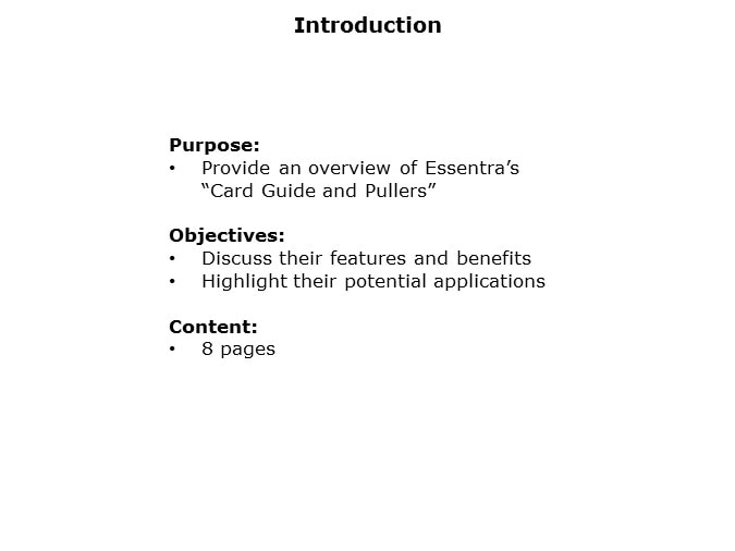 Card Guides and Pullers Slide 1