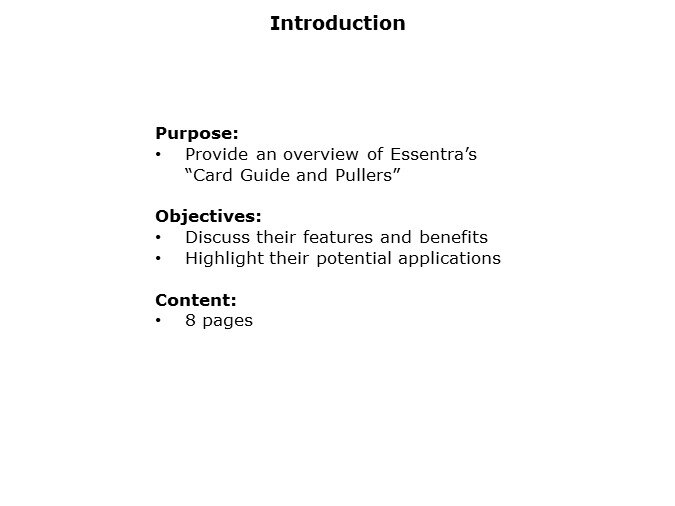Card Guides and Pullers Slide 1