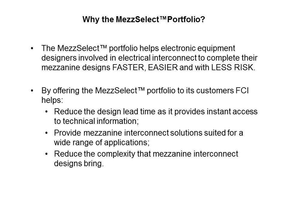 GIG-Array Mezzanine Connectors Slide 18