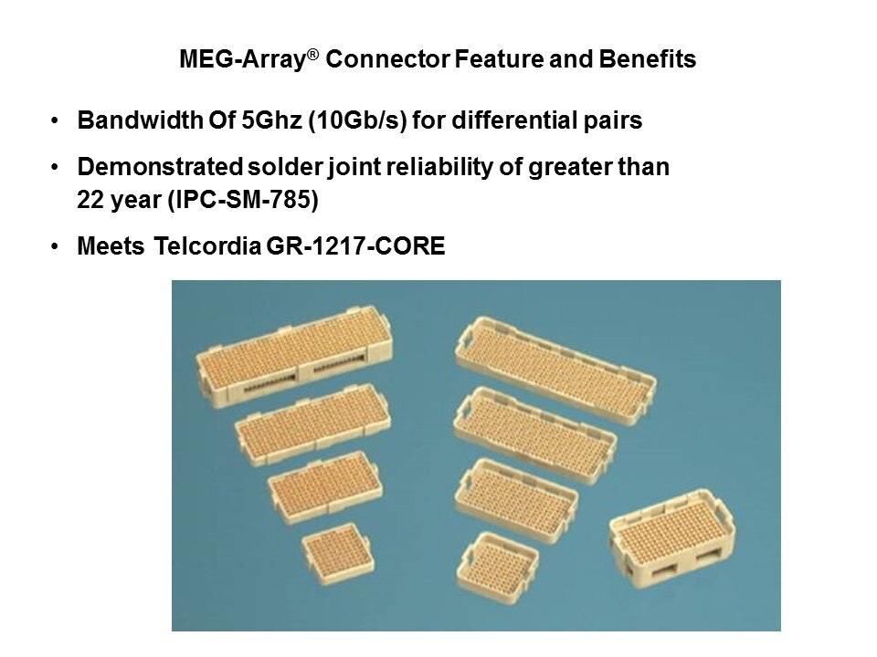 MEG-Array Mezzanine Connectors Slide 3