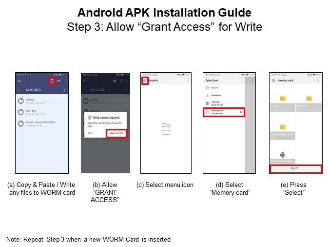 Image of Flexxon Write-Once-Read-Many (WORM) Memory Card - Android Step 3