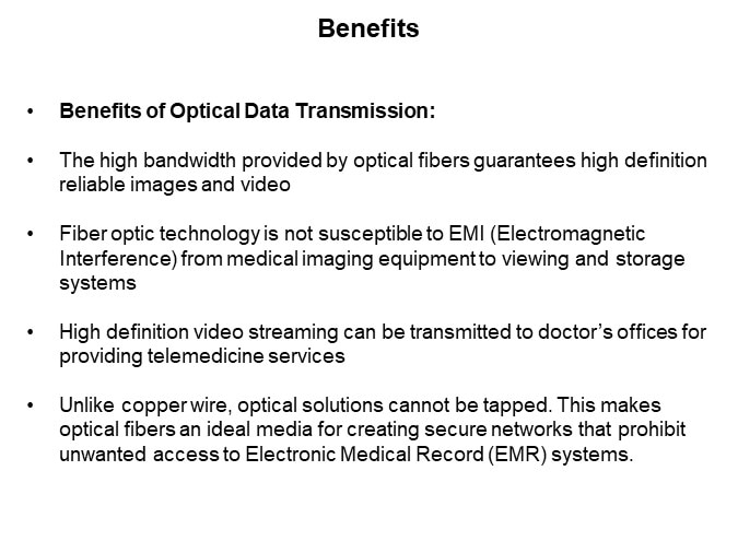 Image of Formerica Opto Benefits of Optical Transceiver Solutions for Healthcare Networks and Medical Imaging Equipment - Slide9