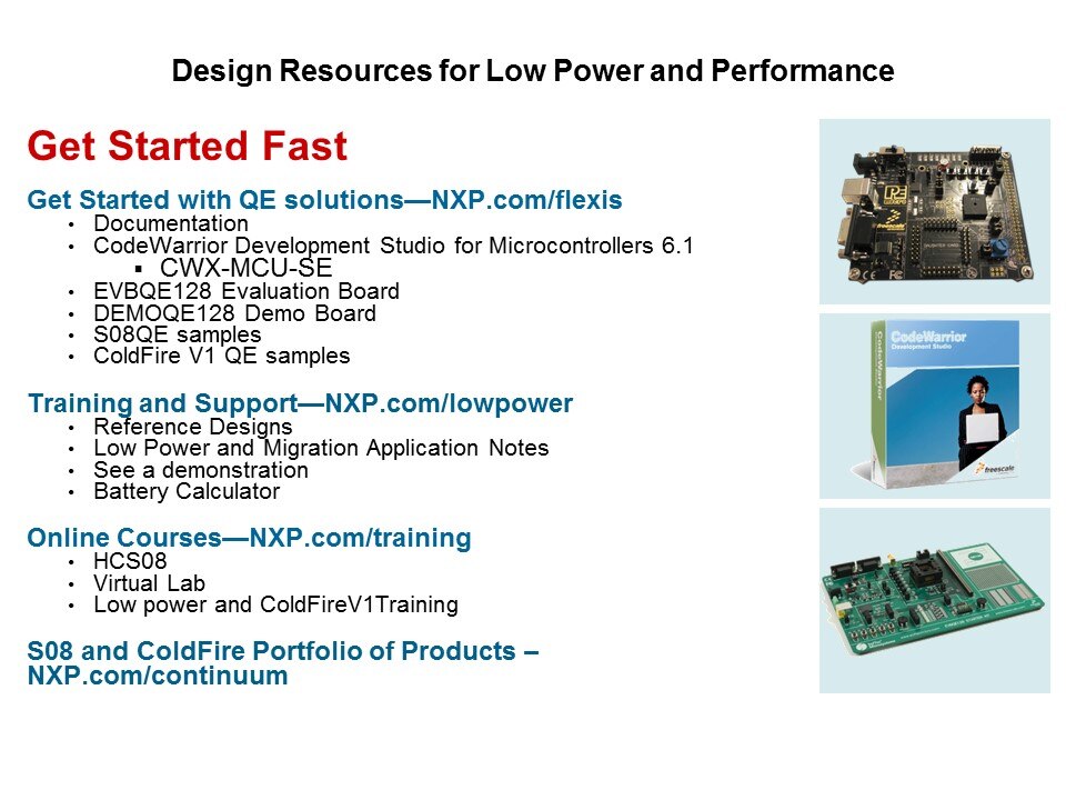 Flexis QE Series Low Power Features Slide 14