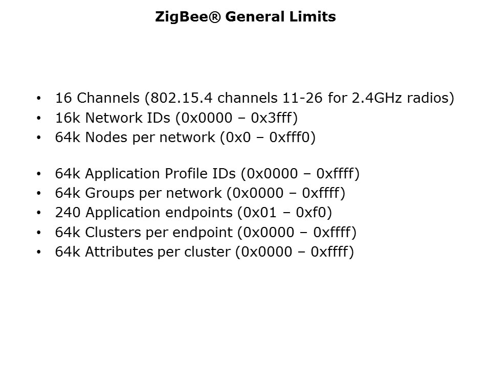 zigbee gen limit