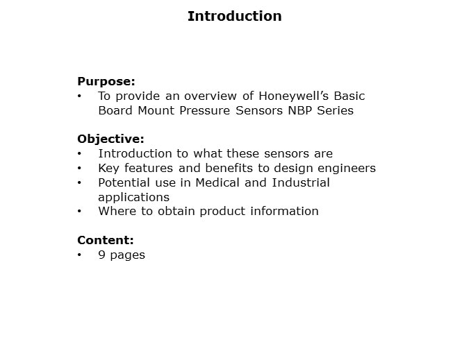 Image of Honeywell NBP Series