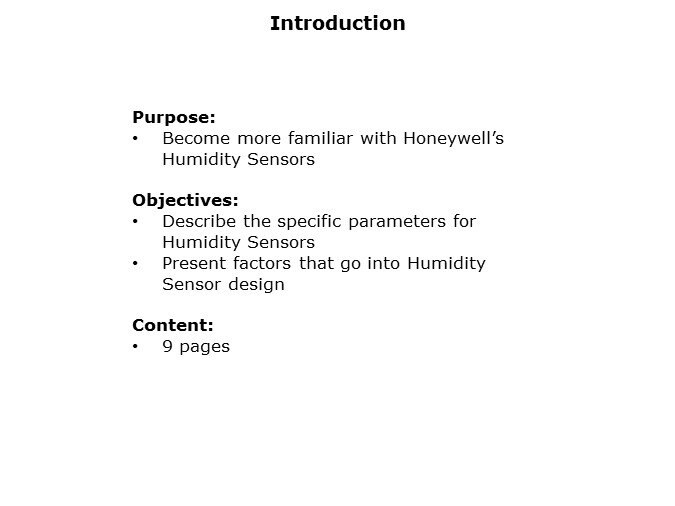Image of Honeywell Humidity Sensors