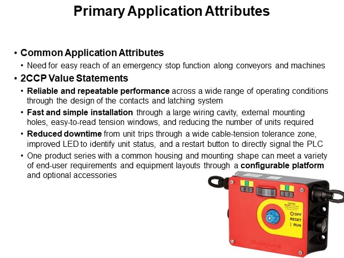 Primary Application Attributes