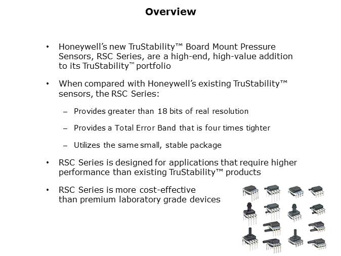 TruStability Board Mount Pressure Sensors High Resolution RSC Series Slide 2