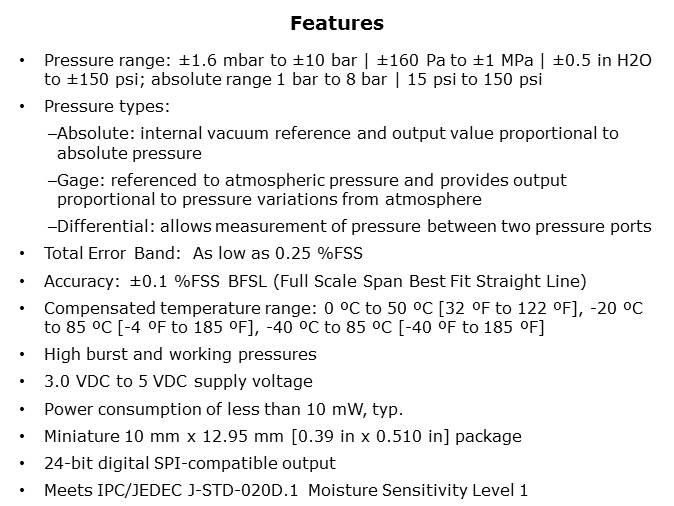 TruStability Board Mount Pressure Sensors High Resolution RSC Series Slide 6