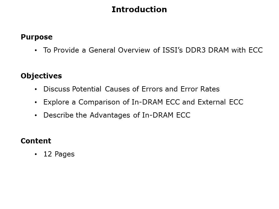 DDR3 DRAM with ECC Slide 1