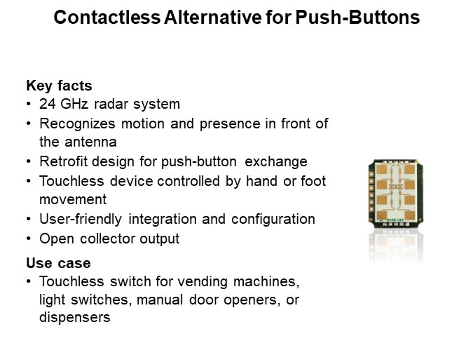 Contactless Alternative for Push-Buttons