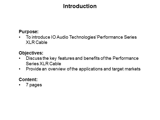 Image of IO Audio Technologies Performance Series XLR Cable-Slide1