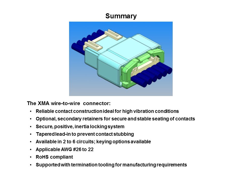 XMA Wire-to-Wire Crimp Style Connector Slide 10