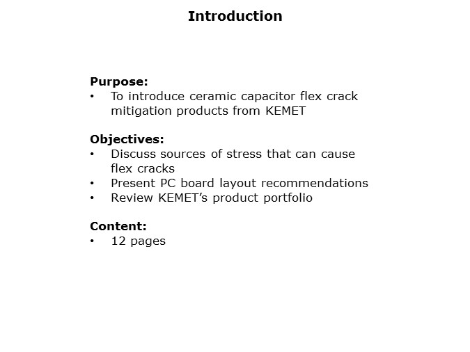 KEMET Flex Crack Mitigation