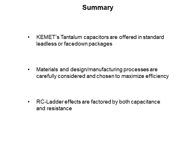 Image of KEMET Comparing Tantalum Polymer and MnO2 Capacitors - Summary