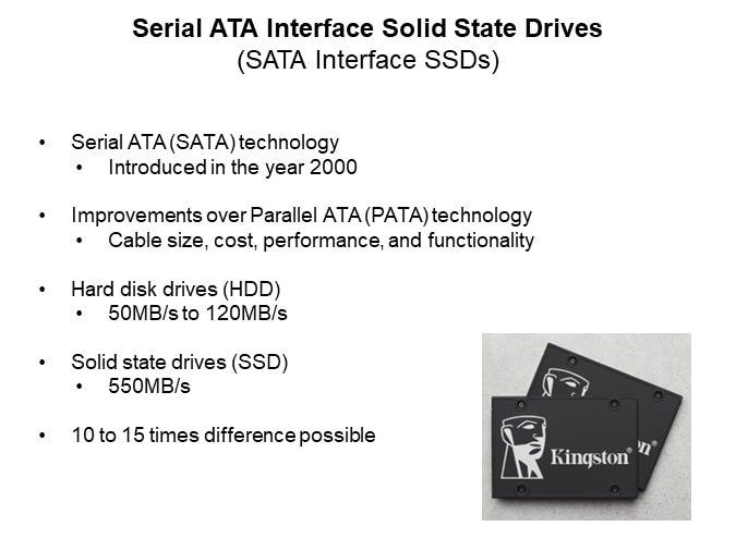 Image of Kingston Technology SSD Interface Comparison: SATA vs. NVMe - SATA SSDs