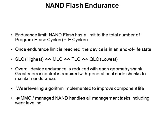 NAND Flash Endurance 