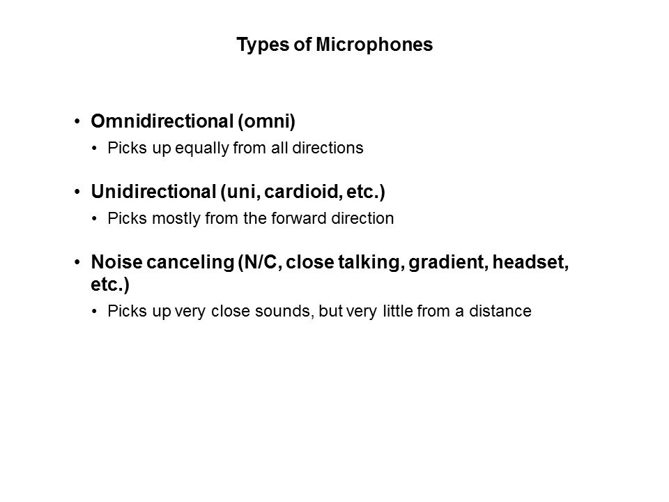 Introduction to Microphones Slide 7