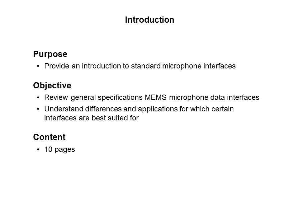 Microphone Interfaces Slide 1