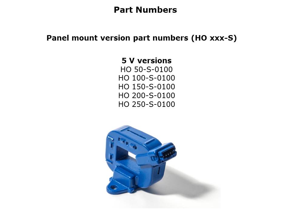 HO Series of Mid Range Current Transducers Slide 17