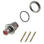 Connector Panel Mount Receptacle 3Socket Crimp