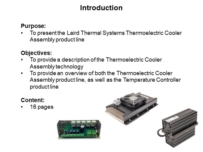 Image of Laird Thermal Systems Thermoelectric Cooler Assemblies and Temperature Controllers - Slide1