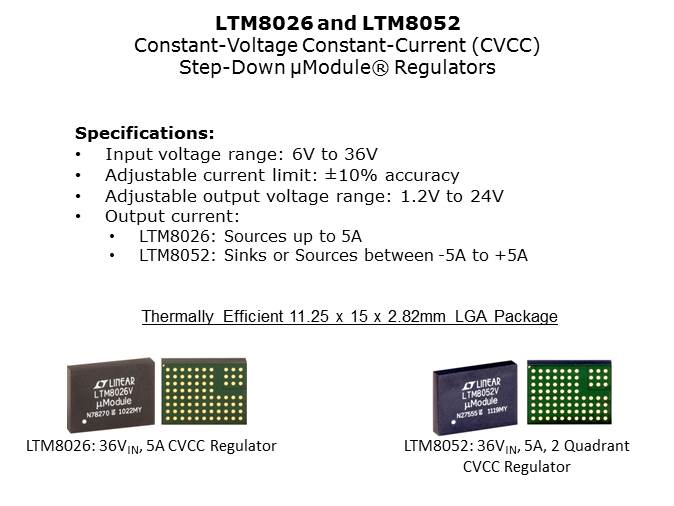 LTM8026 and LTM8052 Regulators Slide 3