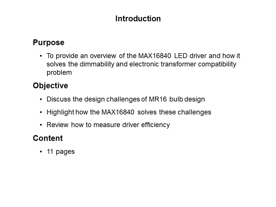 MAX16840 LED Driver Slide 1