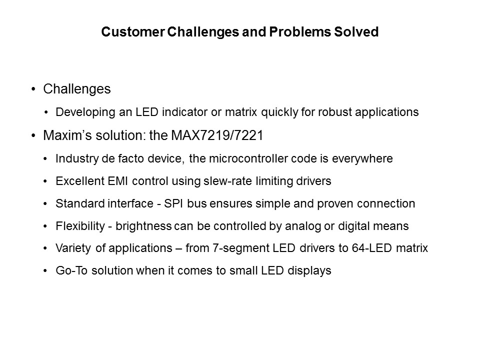 Simple LED Drivers - MAX7219 and MAX7221 Slide 2