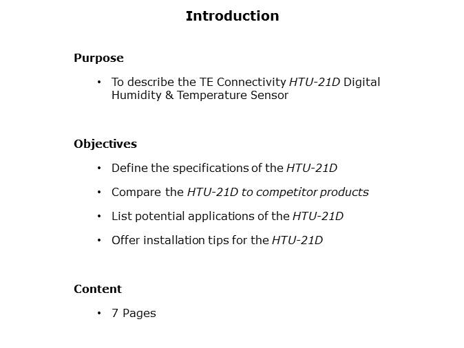 HTU-21D Digital Humidity and Temperature Sensor Slide 1