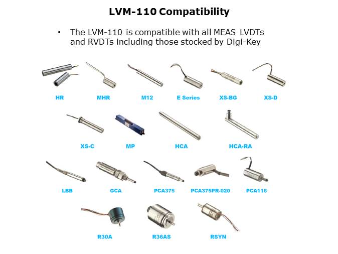 MHR Series LVDT and LVM-110 OEM Signal Conditioner Slide 5