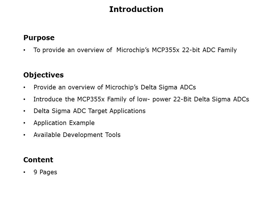 MCP355x Delta-Sigma ADC Family Slide 1