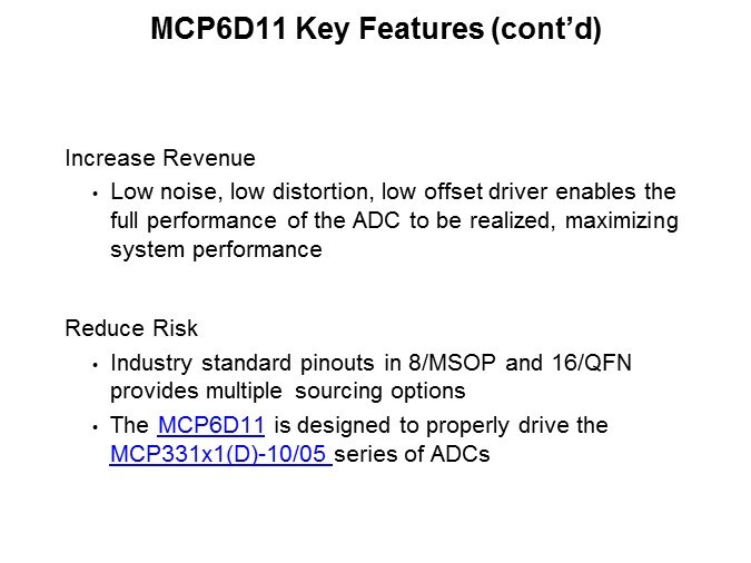 Image of Microchip's MCP6D11 Fully Differential Slide 6
