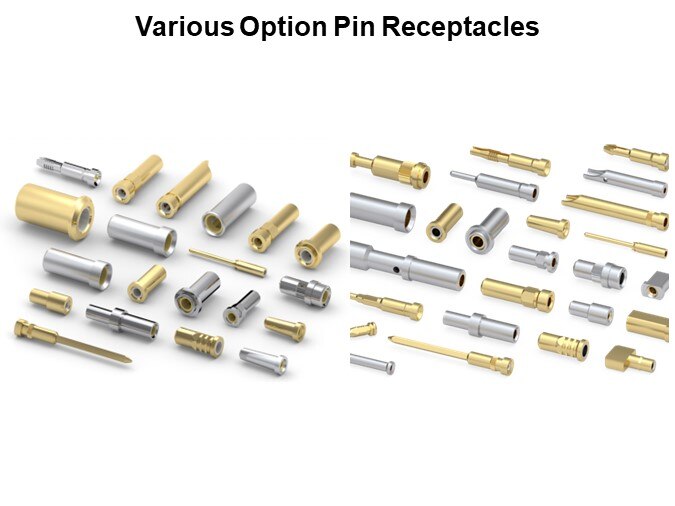 Various Option Pin Receptacles 