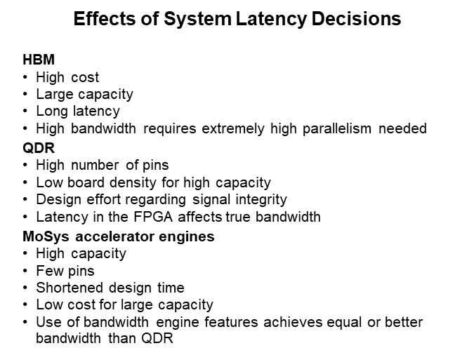 Effects of System Latency Decisions