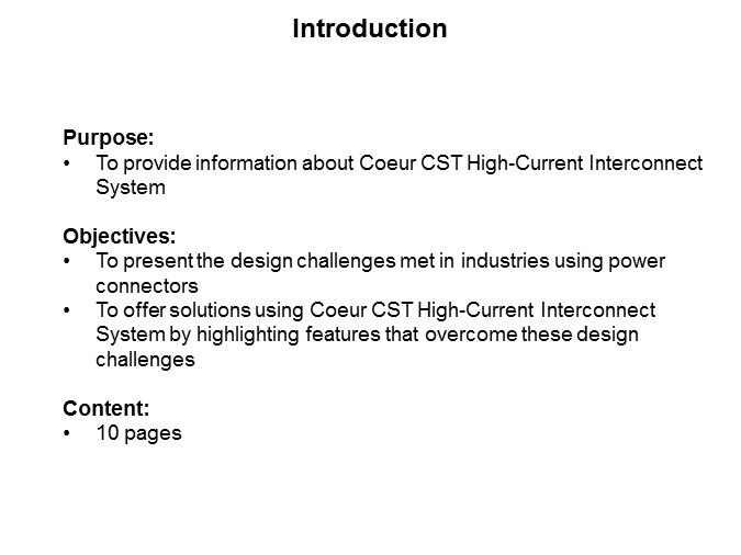 Image of Molex Coeur CST High-Current Interconnect System-Slide1