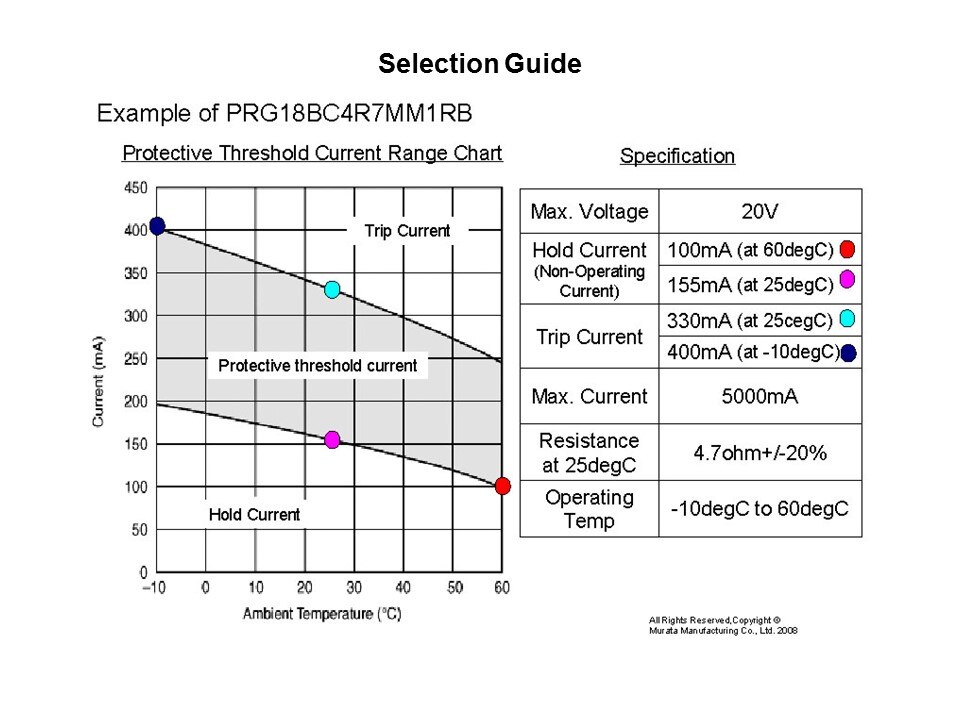 PTC Overcurrent POSISTOR Slide 8