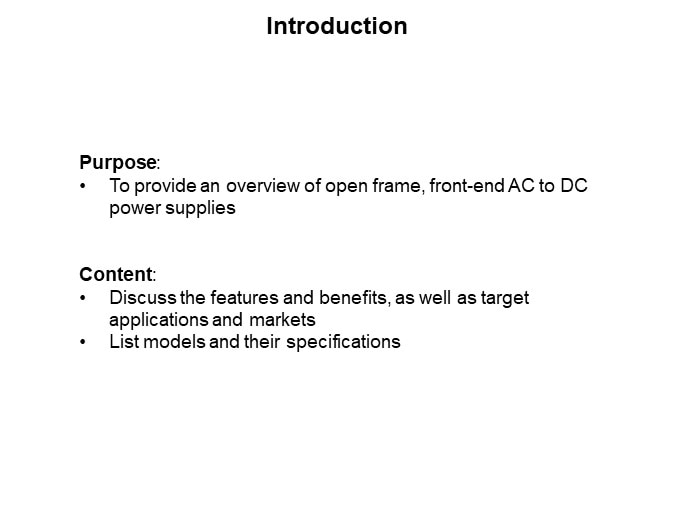 Image of Murata Power Solutions Open Frame, Low-Power, Front End AC/DC Power Supplies - Introduction