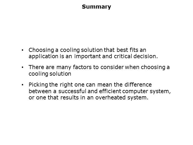 Cooling Solutions Slide 13