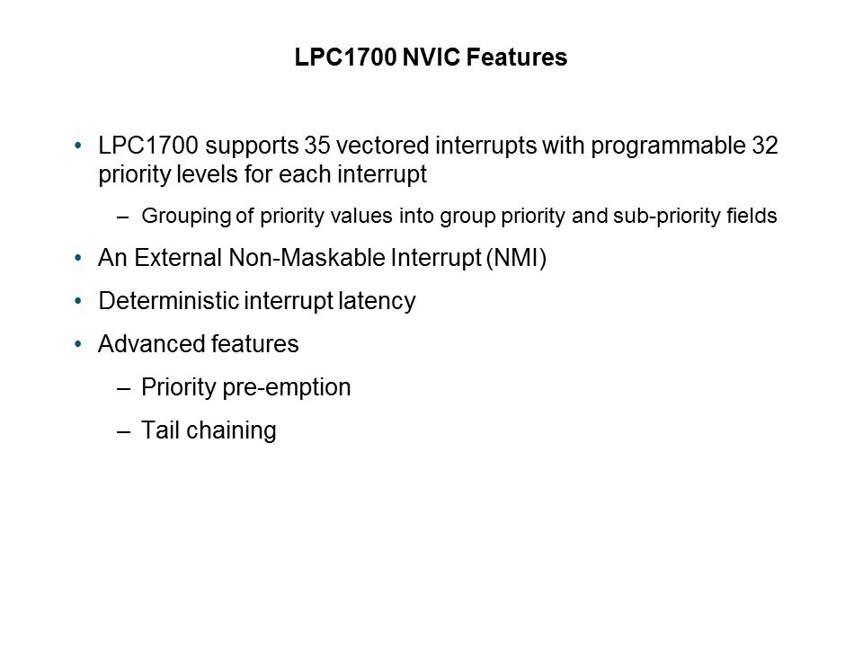 LPC1700 Microcontroller Slide 23
