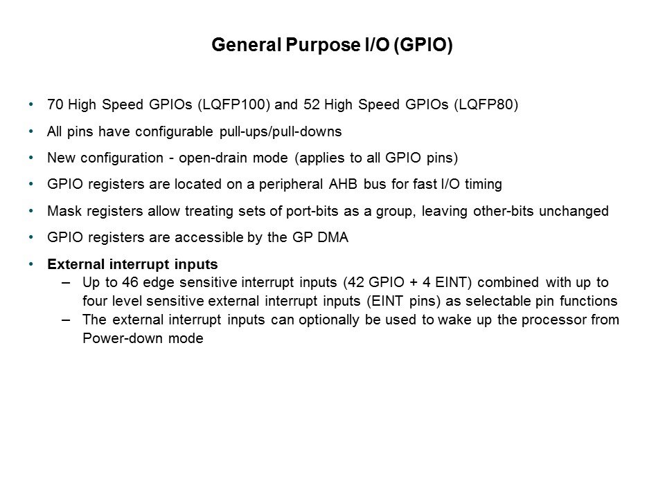 LPC1700 Microcontroller Slide 49