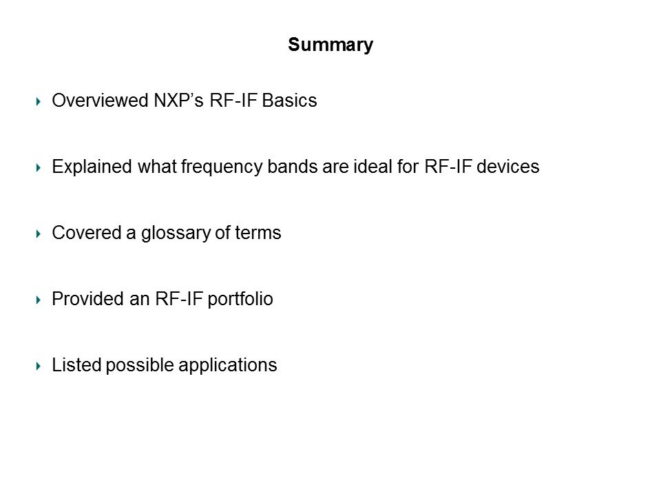 RF-IF Basics Slide 16