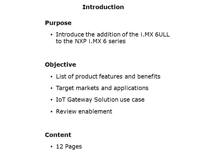 i.MX 6ULL Application Processor Slide 1